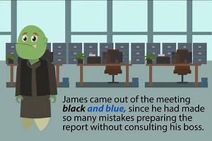 1.6K views · 272 reactions | In this episode of #IntheLoop, discover what the English expression an "Black and Blue" means! These videos were produced by Morango Films with support from the U.S. Department of State. Please visit our website for more info on all our English programs in Pakistan: https://pk.usembassy.gov/education-culture/study-usa/relopakistan/ #AmericanEnglish #EnglishforAll #USPAK #USinPAK #USEmbassyISB | U.S. Embassy Pakistan | Facebook