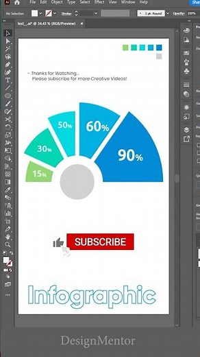 How to create Business Infographic in Adobe Illustrator | DesignMentor