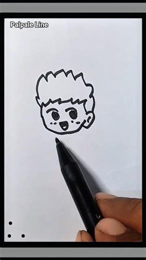 Can you draw this Chibi Boy? So easy! ✨ #drawing