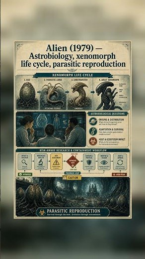 Alien (1979) — Astrobiology, xenomorph life cycle, parasitic reproduction