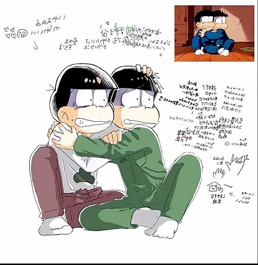 神絵師のリア友と初合作#おそ松さん#速度#絵チャ#初合作