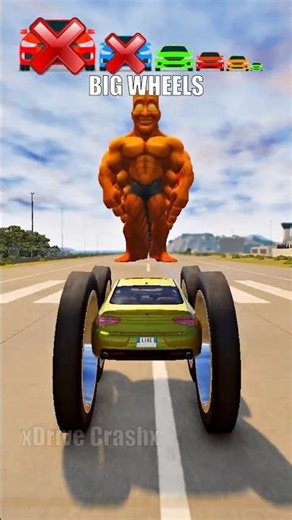 Big & Small cars vs Sigma Tung Tung Sahur - BeamNG.Drive