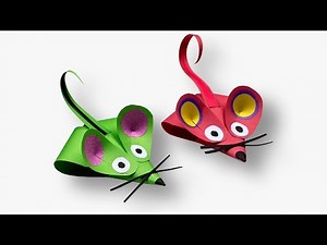 How To Make Paper Mouse | Mouse Paper Craft | Diy Paper Cute Mouse Craft Ideas For Kids