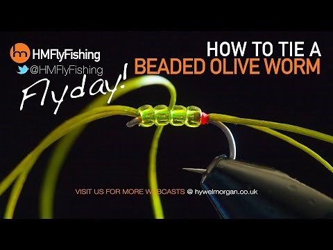 Olive Beaded Worm Fly Pattern - Flydays