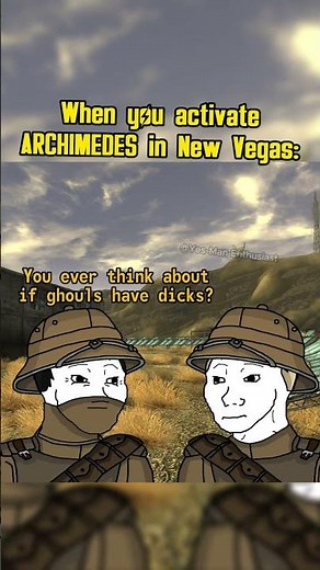 When you activate Archimedes in Fallout New Vegas: #fallout #memes #shorts