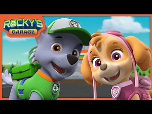 Skye's Helicopter Woes - Rocky's Garage - PAW Patrol Cartoons for Kids - Videos For Kids
