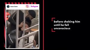 Disturbing video shows the moment Asian man is violently attacked on subway