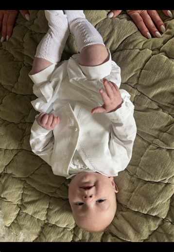 Baby boy got baptized now he’s releasing all his sins #funny #babyboy #poopy #fyp