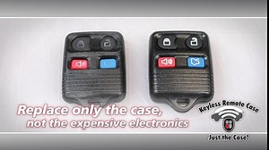 Dorman 13607US Keyless Entry Transmitter Cover Compatible with Select Ford / Lincoln / Mercury Models, Red; White; Blue