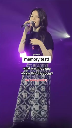 Memory Test: Discover What's Above in the Video