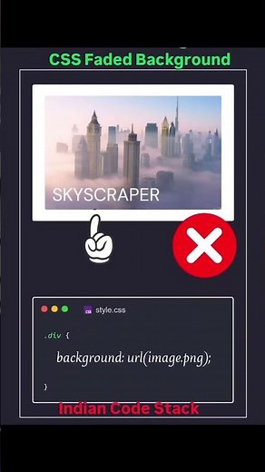 Learn How to make make faded background using CSS #coding​ #webdevelopment​ 🚀 | SAVE FOR LATER 🎄