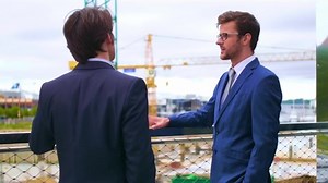 Confident Business Men Talking Front Modern Stock Footage Video (100% Royalty-free) 1032872231 | Shutterstock
