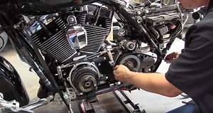 How to Replace the Drive Belt on a Harley Touring Motorcycle - Get Lowered Cycles