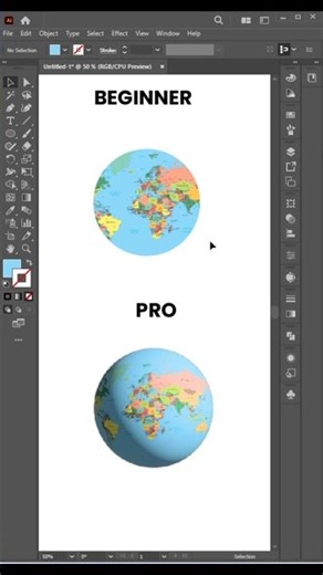 3D World Map Art in Illustrator 🌍 Easy Vector Design Trick