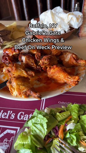 Gabriel’s Gate #chickenwing and #beefonweck preview #buffalo #hotsauce #bbqsauce #foodreviews #restaurantreview #docueatery #highspeeddining