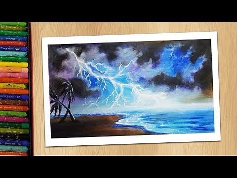 How to Draw a Realistic Thunderstorm | Drawing for Beginners | Step By Step Drawing Tutorials