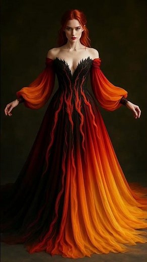 Fierce Fire Gowns Collection 🔥 Burning Elegance.