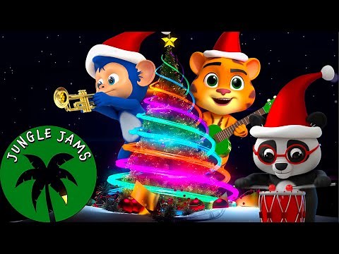 Best Festive Christmas Sensory Video for Babies! | Jungle Jams | High Contrast Colours & Music