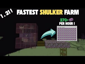 Fastest Shulker Farm in Minecraft 1.21 Bedrock – Unlimited Shulker Shells!
