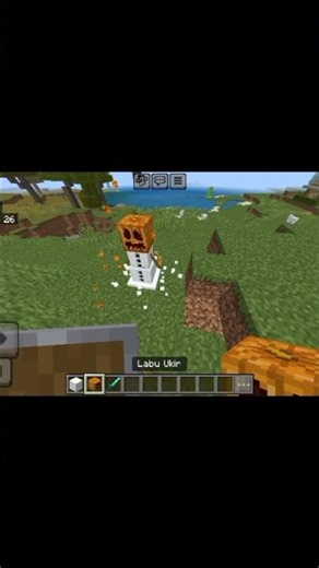 MEMBUAT SNOW GOLEM DI MINECRAFT #minecraft #minecrafttutorial