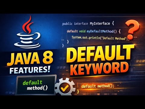 Java 8 Feature's Default Keyword Explained | Default Methods in Interface | OOPS Concept in Java