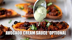 16K views · 17 reactions | Sweet potato skins stuffed with ancho-spiced beef chili make for a flavorful, wholesome meal or appetizer. This recipe is easy to make, and it’s dairy free, gluten free, and Whole30 friendly. Get the full recipe: https://www.cottercrunch.com/ancho-beef-chili-sweet-potato-skins/ | Cotter Crunch - Gluten-Free Recipes & Nutrition | Facebook