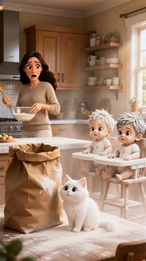 The Great Flour Explosion! Funny AI Baby Video: