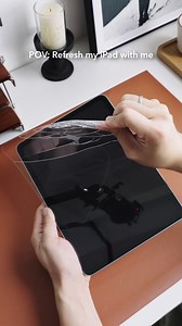 2.8K views · 15 reactions | That satisfying moment when your iPad looks as good as new again. Learn more: https://bit.ly/4kg15k3 #ESR #ESRTech #asmr #unboxing #ESRiPadCase #ipad #ipadpencil #screenprotector | ESRTech | Facebook
