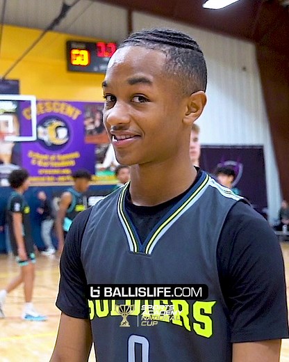 '28 Justin Kimbrough is a true floor general on the court. The 14 year old out of Arizona has all the tools and IQ of a point guard. He helped lead his 8th grade Oakland Soldiers team to the Sports Academy National Cup session 1 championship this past weekend. | Ballislife