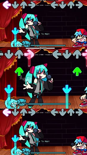 Mid-Effort Miku One-Shot – Hatsune Miku Takes Over FNF | FC #shorts