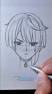 step by step drawing anime character ##drawing #manga #anime #howtodraw #art #tutorial