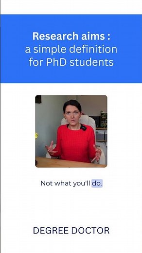 PhD research aims explained: The level of purpose