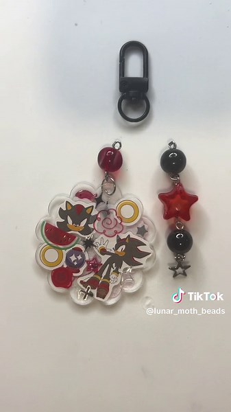 Replying to @lunar moth beads sonic and shadow keychains! $12 each! $21 together :P #sonic #shadow #sonicthehedgehog #shadowthehedgehog #sega #y2k #2000s #nostalgia #matching #keychains #stickers #smallbusiness #fyp #fypシ #viral #meow