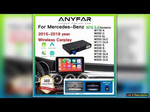 ANYFAR Wireless Carplay Android Auto Module For Mercedes NTG50 W176 W205 A B C CL GLS GLA GLC CLA C
