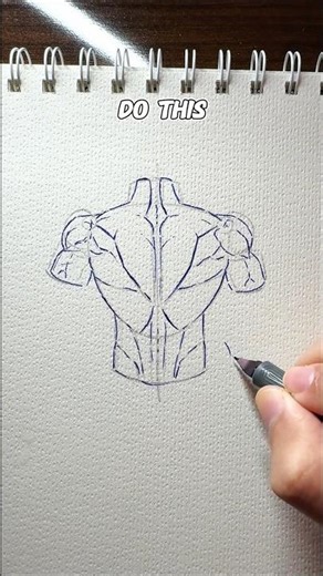 ✨Back drawing tutorial EasyPeasy✨ #howtodraw