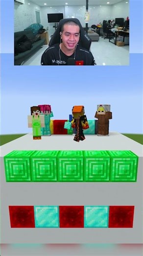 Jackvn Wins Due to Luck or Skill 🤔 Minecraft Block Guessing Game #minecraftshorts #shorts #minecraft