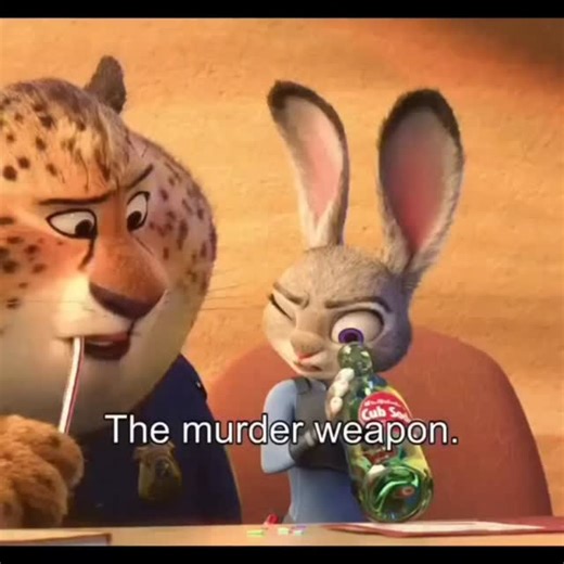 Dali Sahu on Instagram: "The scene occurs when Judy Hopps is explaining her "big break" case about the missing mammals to her fellow officers at the Zootopia Police Department. Clawhauser is shown holding a "pawpsicle" stick, which Judy had previously used as evidence. The dialogue "Yeah. Because that... What does that mean?" is spoken by Judy as she is trying to explain the significance of the pawpsicle stick as a clue."