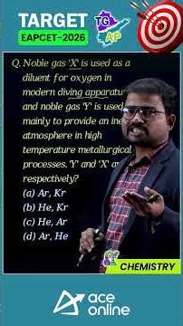 TG & AP EAPCET 2026 | Chemistry Previous Year Questions | ACE Online & ACE Engg Academy