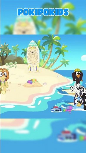 Bluey’s Pool Party at Uncle Stripe’s House! 🏡💦 Let’s Splash & Play!