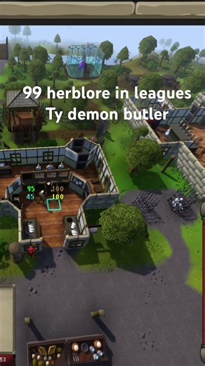 99 herblore in Leagues! Ty demon butler! #oldschoolrunescape #gaming #ole #leaguesvi #runescape