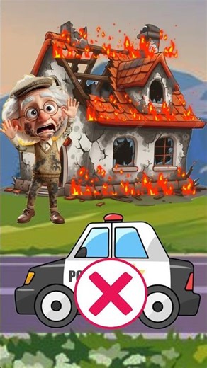 Choose the Right Car to Fight the Flames! #animation #funny #cartoon