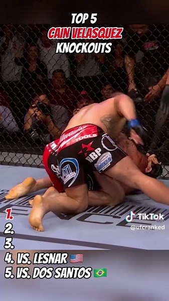 Top 5 Cain Velasquez Knockouts! 🇲🇽👑 #heavyweight #mexico #champion #cardio #ufc