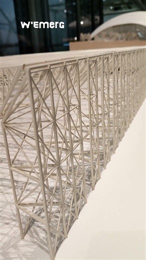 The steel portal frame system, of the Sainsbury Centre.