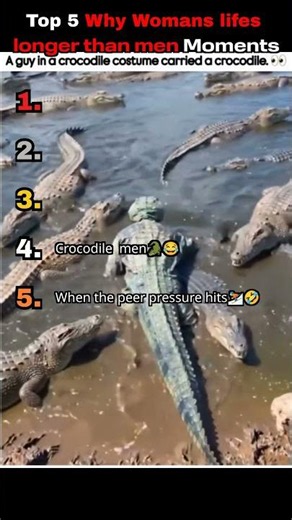 Top 5 Reasons Why Women Live Longer Than Men! #moments #top5 #ranking #woman #funny #funnyvideo #fyp