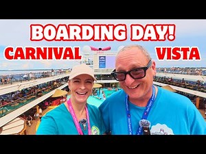 Embarkation Day on Carnival Vista! Boarding in Port Canaveral & First Day Adventures