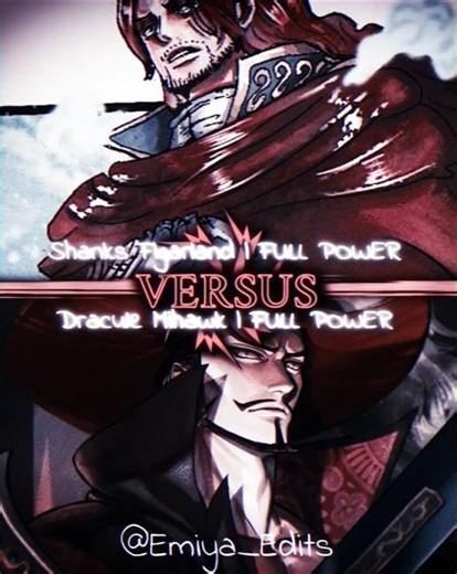 Shanks vs Mihawk