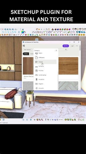 12K views · 130 reactions | sketchup plugin for material and texture / sketchup tutorial sketchup 2025 sketchup tutorial architexture plugin | Vray sketchup guru | Facebook