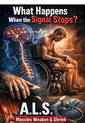What happens when the signal stops? In ALS, motor neurons gradually deteriorate, causing electrical signals to become irregular. This leads to muscle atrophy, where muscles weaken and shrink over time. From walking to breathing, every movement becomes a challenge when the brain-body connection is severed.💔🧠 Understanding the physical reality of ALS is the first step toward awareness. #ALS #Neuroscience #ELA #Atrophy #HealthAwareness