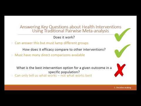 A Beginners Guide to Network Meta Analysis - Dr Chris Noone