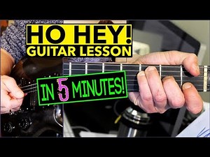 Ho Hey Guitar Lesson: Super Easy tutorial IN LESS THAN 5 MINUTES (Lumineers)